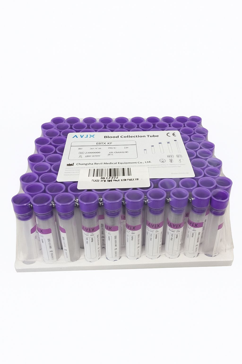 Tubo Anticoagulante EDTA 4ml -100 unidades