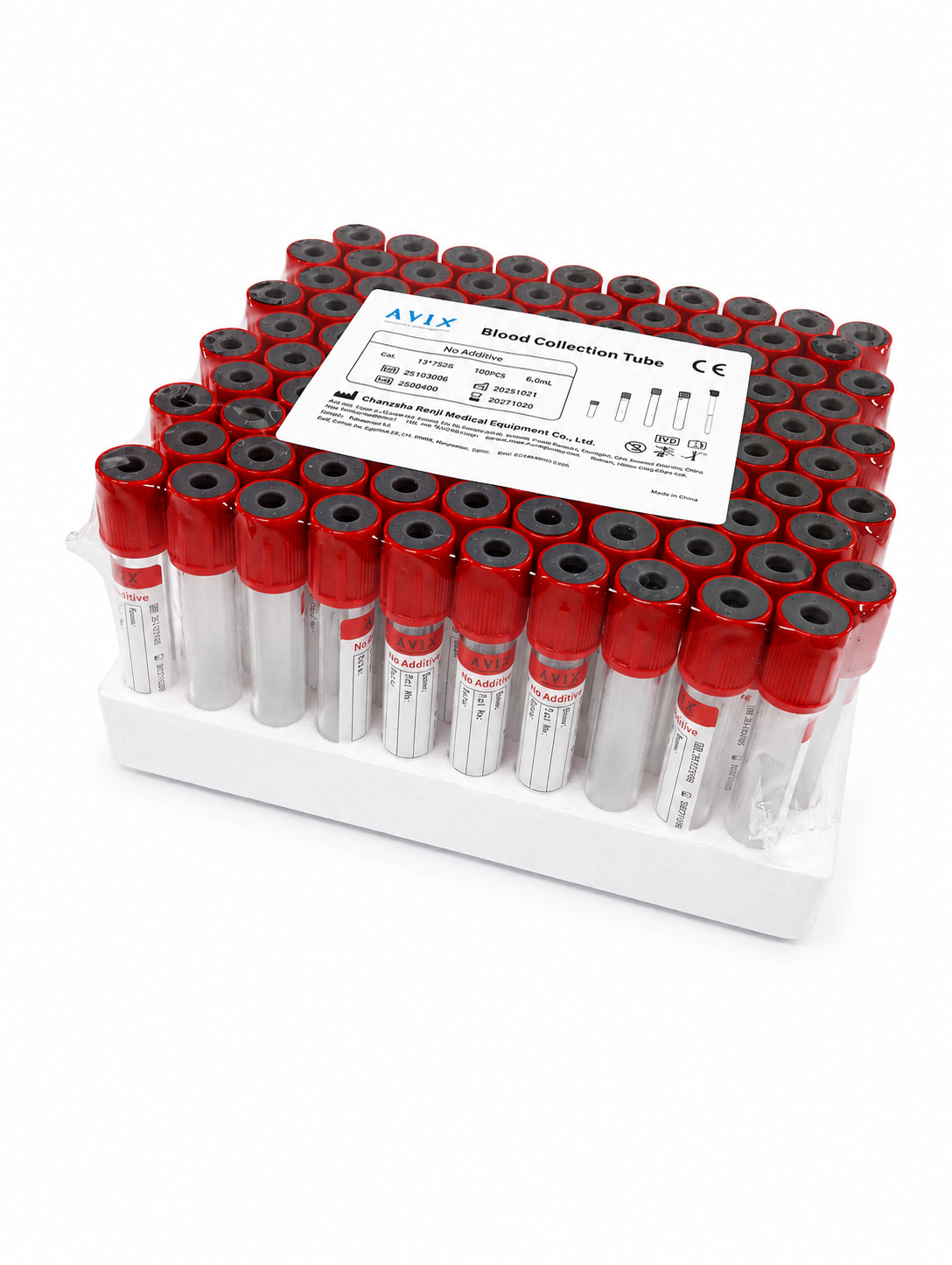 Tubos vacutainer con acelerador de la coagulación 4 mL - 100 unidades
