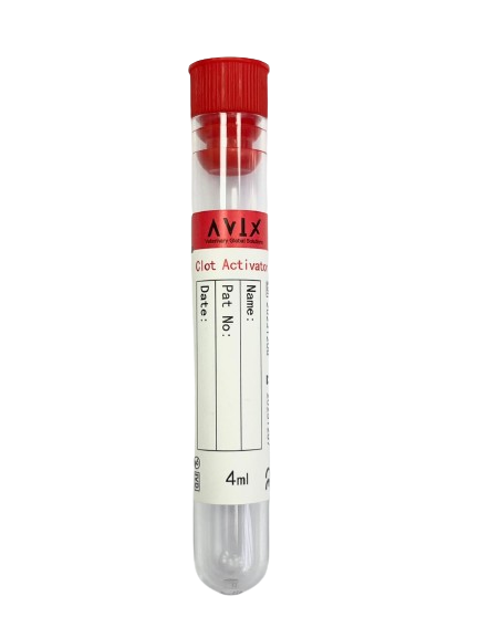 Tubo tapa Roja 4 ml con Acelerador 100 unidades