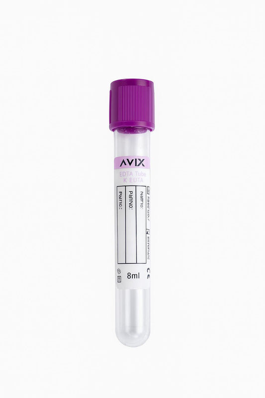 Tubo con Anticoagulante EDTA 8ml-100 unidades
