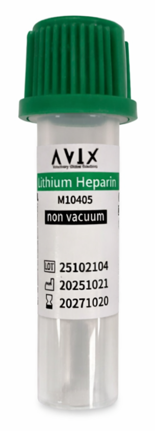 Tubos con Heparina 0,5 mL - Caja 1200 unidades