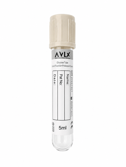 Tubo tapa gris  para glicemia 5 mL - 100 unidades