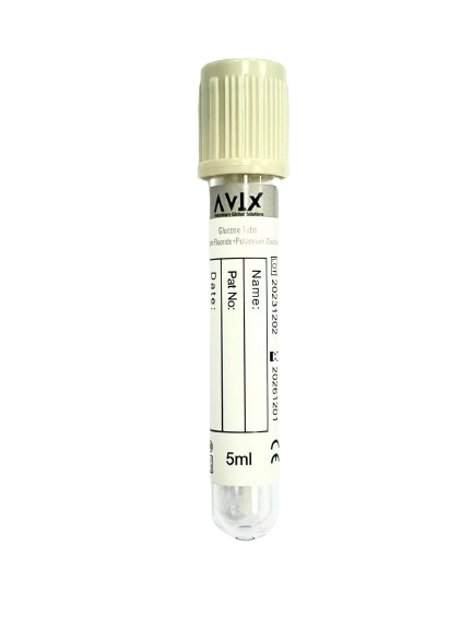 Tubo Tapa Gris / Glicemia 5ml 100 unidades